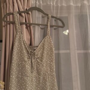 Abercrombie & Fitch Green Floral Midi Dress